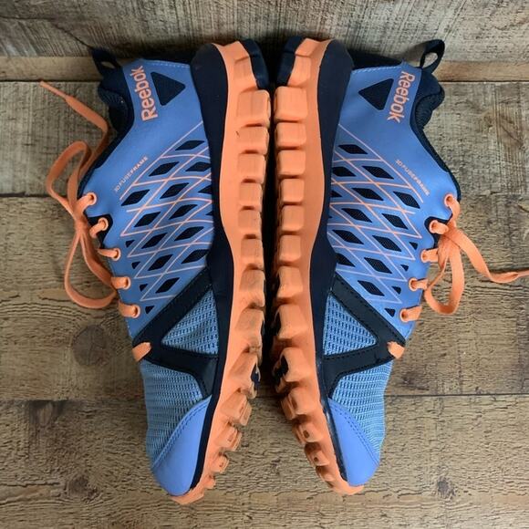Reebok Realflex 3D Fuseframe Running Shoes Blue Orange Size 7 - Picture 4 of 9